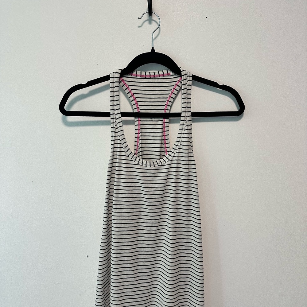 Striped Racerback Tank Top - Picture 2 of 3